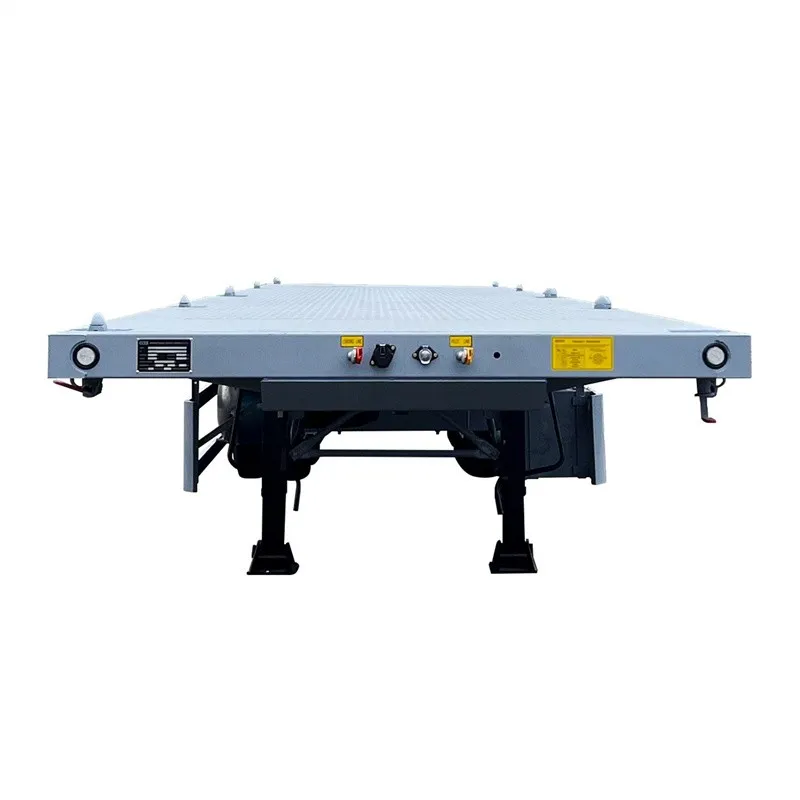 3-Axle 40-Foot Container Transport Flatbed Semi-Trailer 3-Axle 40-Foot Container Transport Flatbed Semi-Trailer