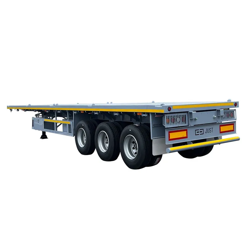3-Axle 40-Foot Container Transport Flatbed Semi-Trailer 3-Axle 40-Foot Container Transport Flatbed Semi-Trailer