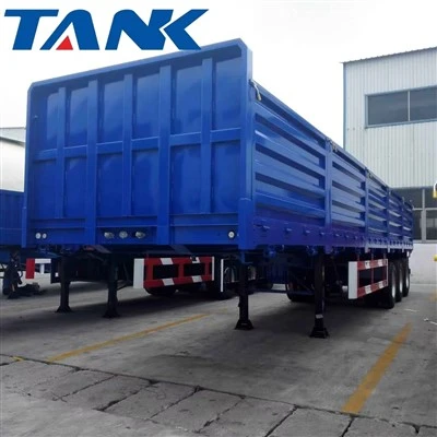 Semi trailer dinding samping untuk logistik